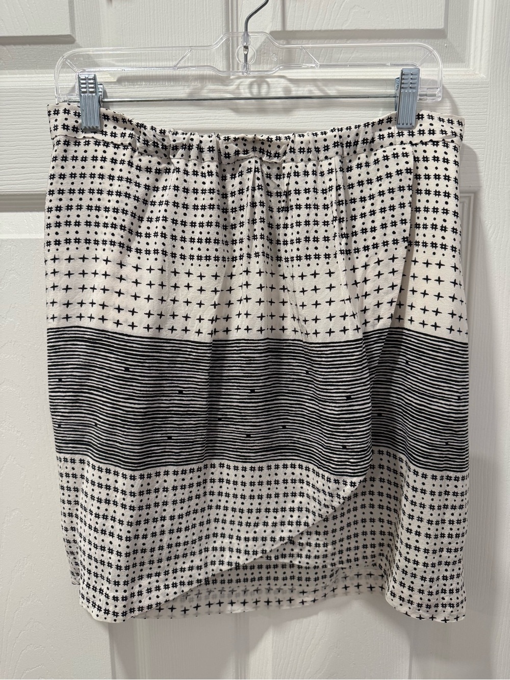 Madewell Black & White Patterned Women’s Skirt